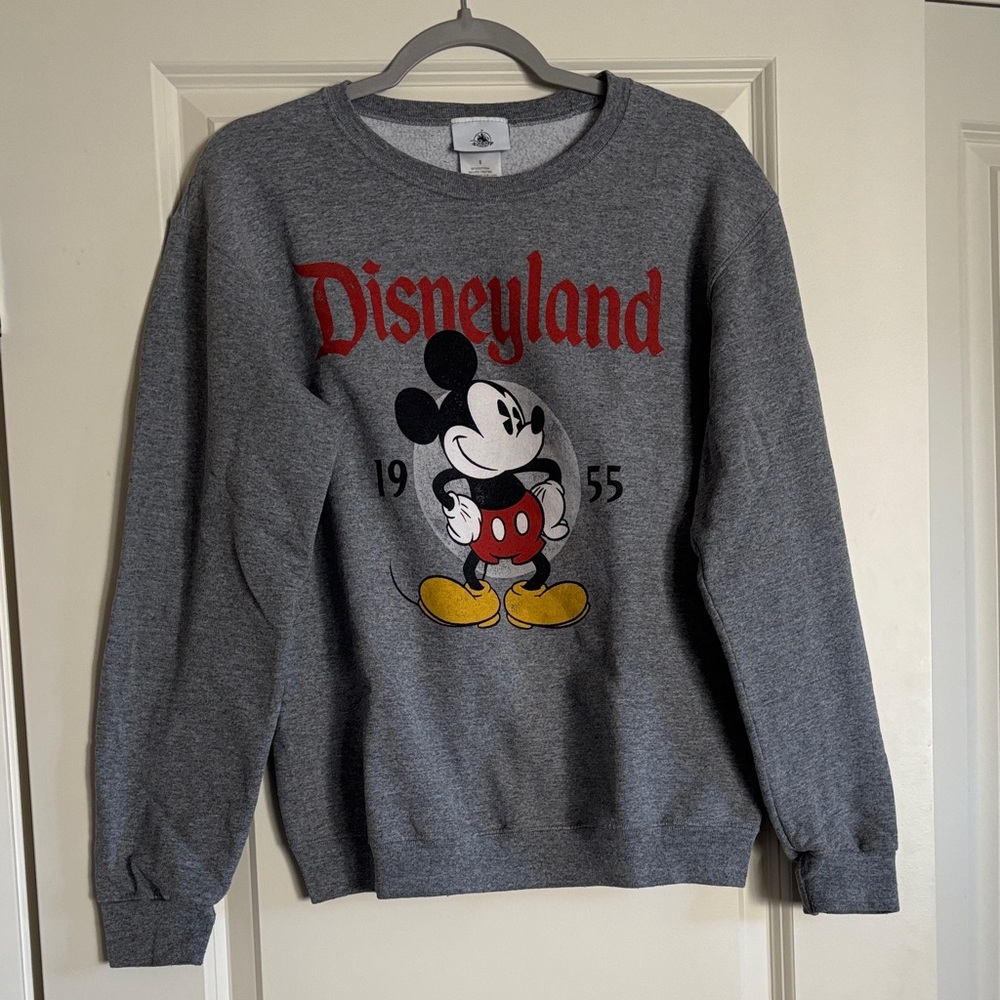 Disney Gray Disneyland Mickey Mouse Sweater